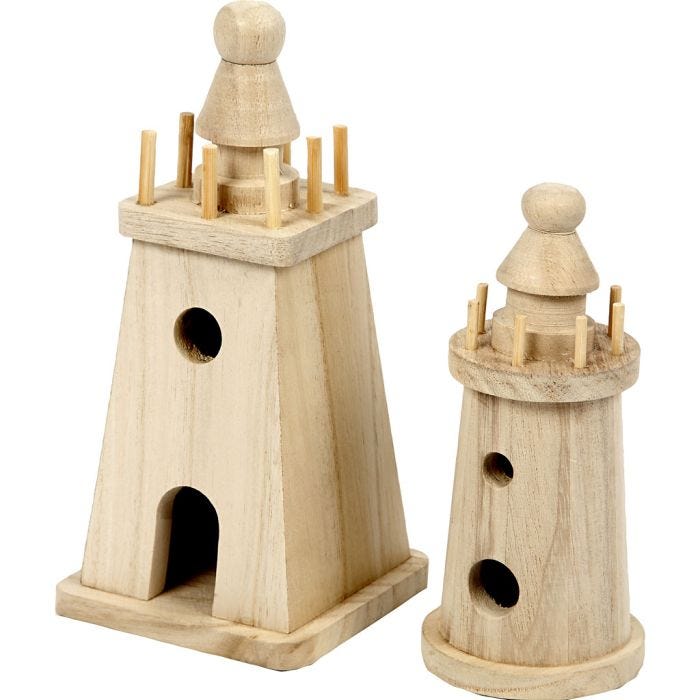 Lighthouse, 13,5+18 cm, 2pc/ 1 pack