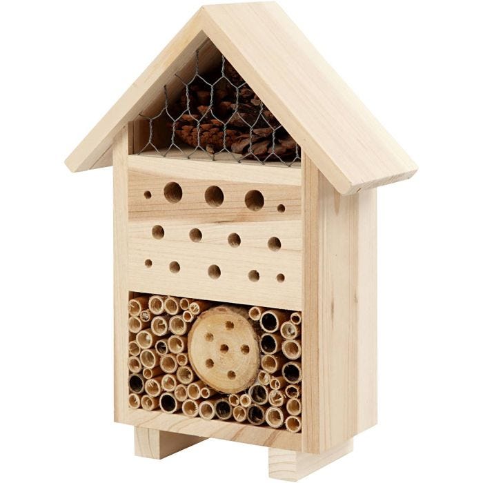 Insect Hotel, H: 26,1 cm, D. 9,2 cm, W: 18,4 cm, 1 pc
