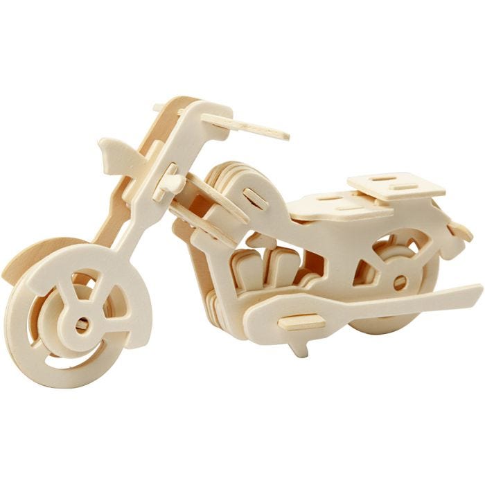 3D Construction figure, motorbike, 19x9x9 cm, 1 pc