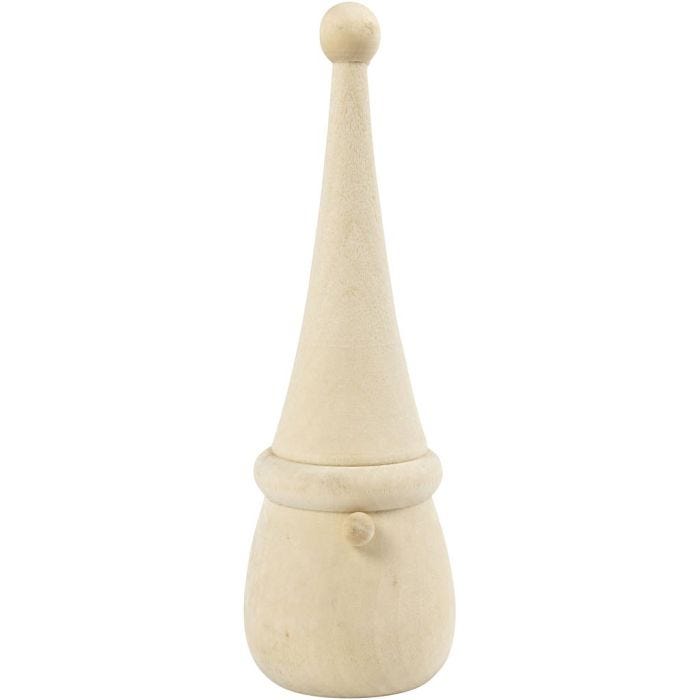 Scandinavian Santa Gnome, H: 16 cm, dia. 6 cm, 1 pc