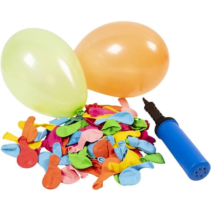 Balloon Set with Pump, 1 pack