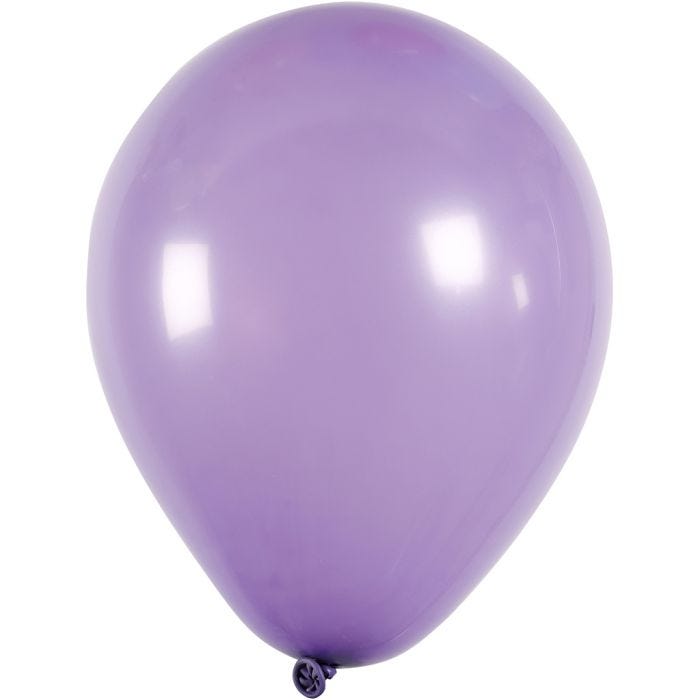 Balloons, round, dia. 23 cm, purple, 10 pc/ 1 pack