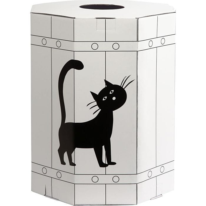 Carnival Barrel, H: 39 cm, black, 1 pc