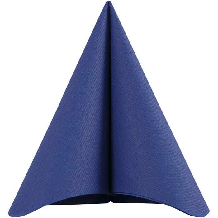 Table Napkins, size 40x40 cm, 60 g, dark blue, 20 pc/ 1 pack