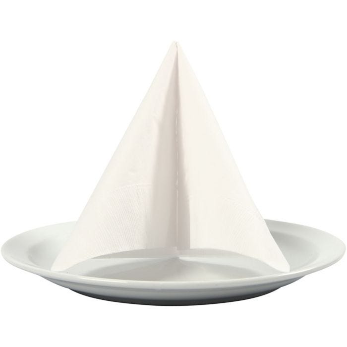 Table Napkins, size 33x33 cm, white, 20 pc/ 1 pack