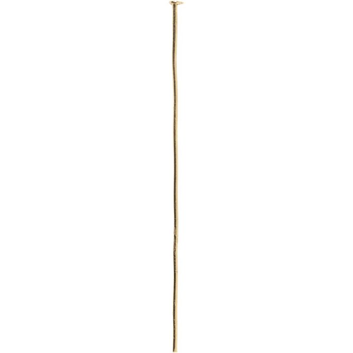 Head Pins, L: 50 mm, gold, 30 pc/ 1 pack