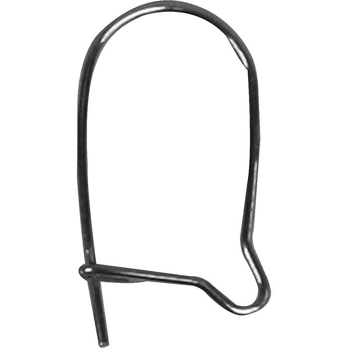 Ear Hanger, L: 15 mm, silver-plated, 10 pc/ 1 pack