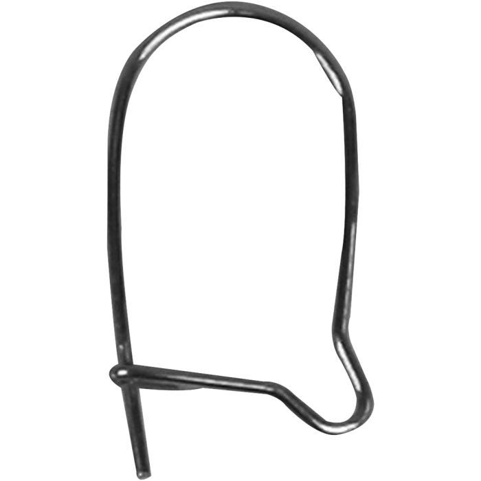 Ear Hanger, L: 15 mm, silver-plated, 200 pc/ 1 pack