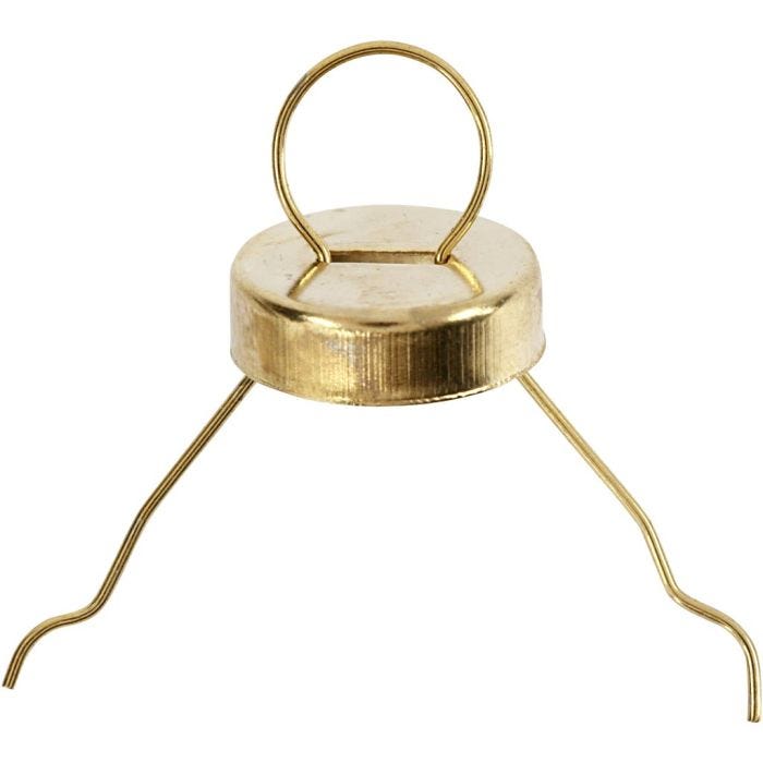 Hanging Ornaments, dia. 13 mm, hole size 5 mm, gold, 25 pc/ 1 pack