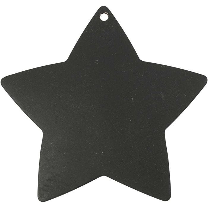 Star, 37 mm, 1 mm, black, 1 pc