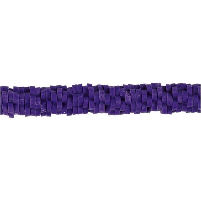 Clay Beads, dia. 5-6 mm, hole size 2 mm, purple, 145 pc/ 1 pack