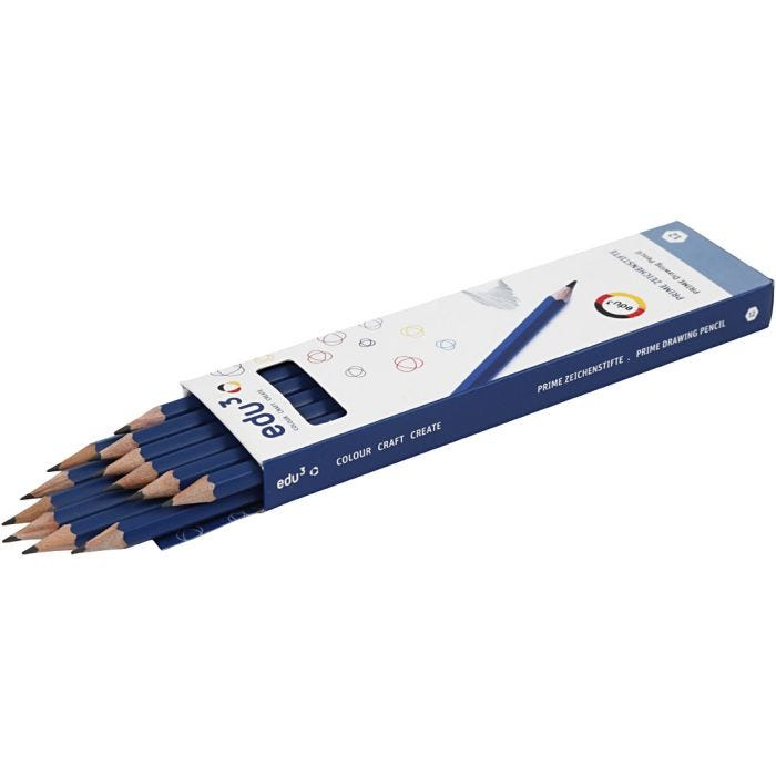 edu Drawing Pencil, H, 12 pc/ 1 pack
