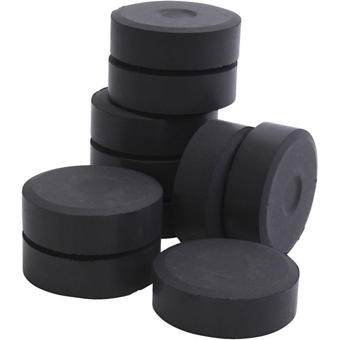 Tempera watercolour paints, H: 19 mm, dia. 57 mm, black, 10 pc/ 1 pack