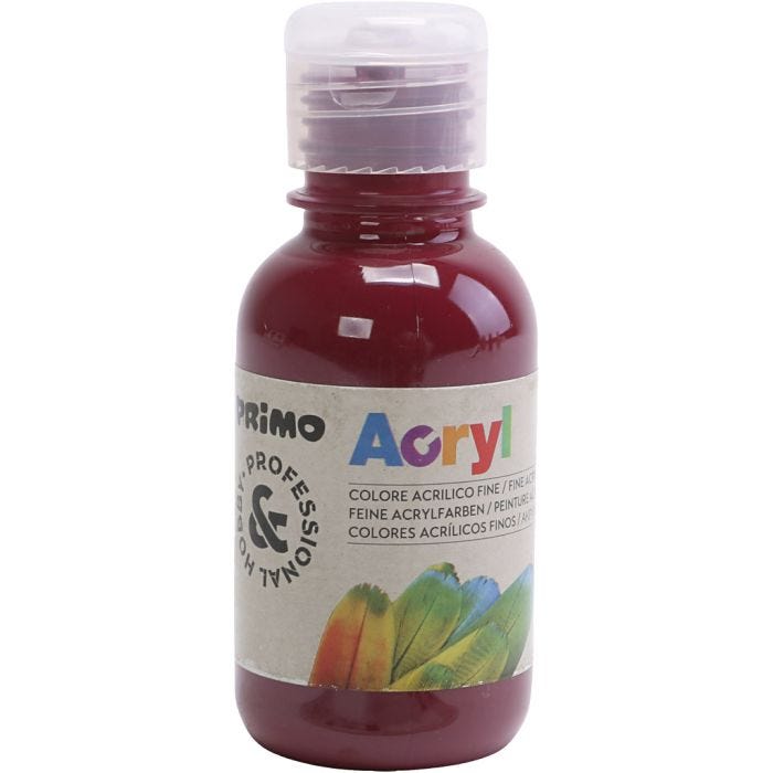 PRIMO luxury acrylic paint, burgundy, 125 ml/ 1 bottle