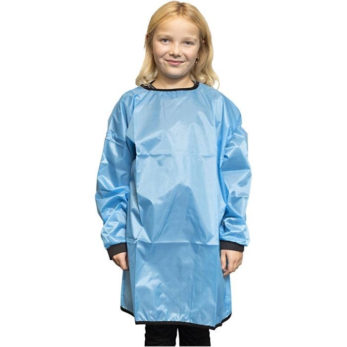 Artist Smock, L: 75 cm, size 7-12 years, turquoise, 10 pc/ 1 pack