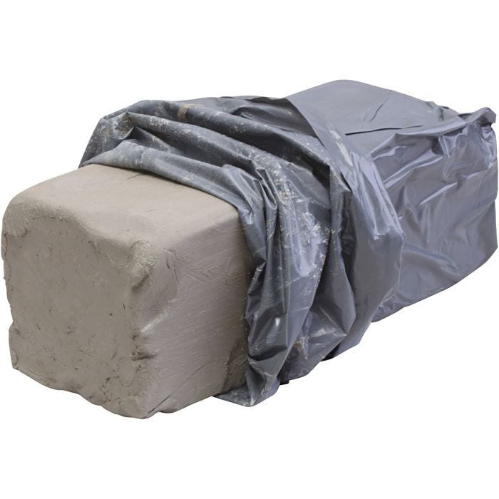 White firing stoneware clay, 10 kg/ 1 pack