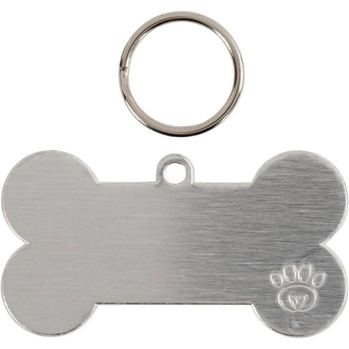 Pet tag kit, size 40 mm, 4 set/ 1 pack