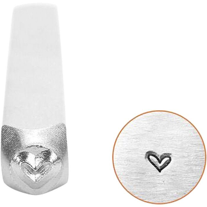 Embossing Stamp, Heart, 65 mm, 3 mm, 1 pc