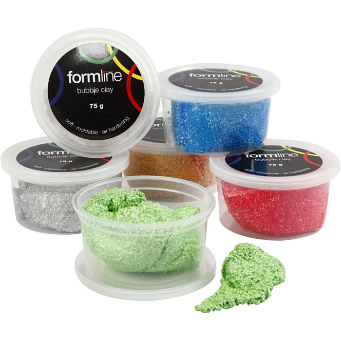 Formline Bubble Clay, metallic, 450 g, 6x75 g/ 1 pack