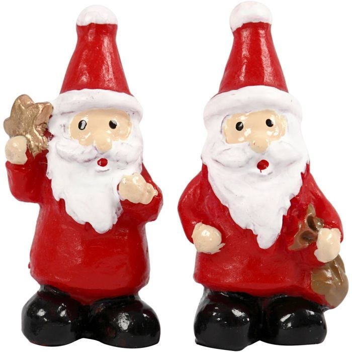 Miniature figurines, H: 35 mm, W: 17 mm, 2 pc/ 1 pack