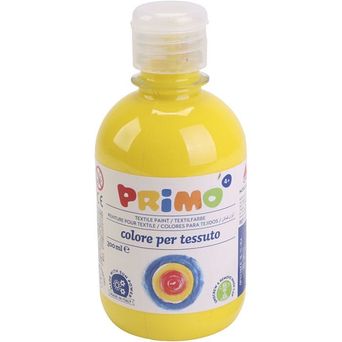 Textile Paint, yellow, 300 ml/ 1 bottle
