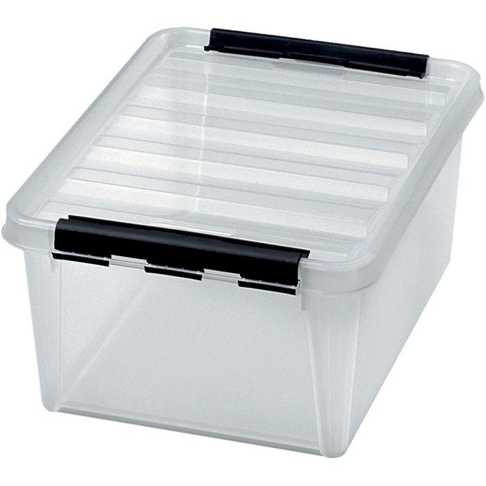 Storage box with lid, size 40x30x18,5, 15 L, 1 pc
