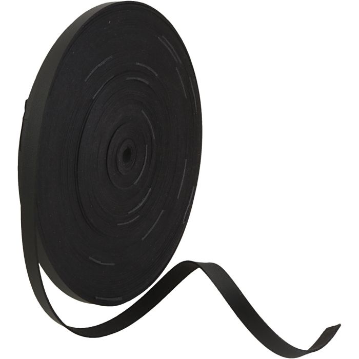 W: 10 mm, black, 20 m/ 1 roll