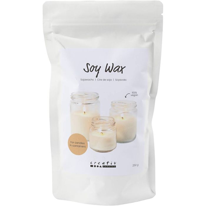Soy Wax, For candles in containers, cream, 250 g/ 1 pack