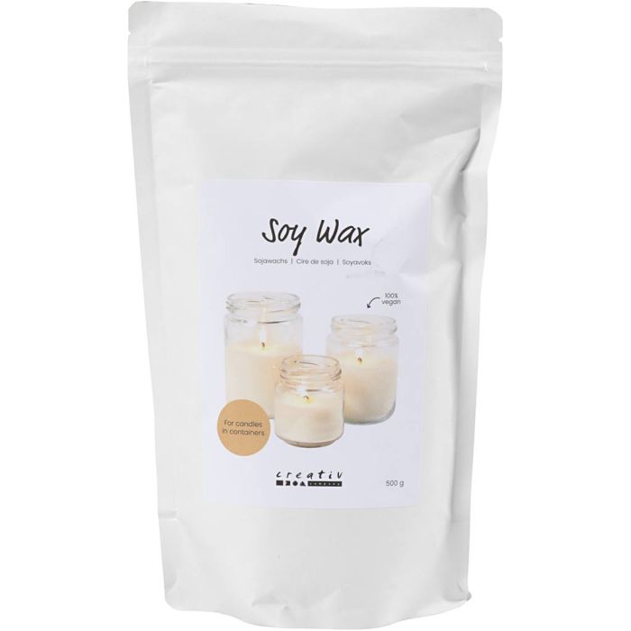 Soy Wax, For candles in containers, cream, 500 g/ 1 pack