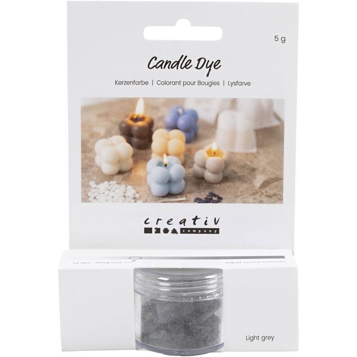 Candle Dye, light grey, 5 g/ 1 pack