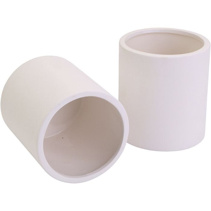 Ceramic jars, dia. 9 cm, size 10 cm, 12 pc/ 1 pack