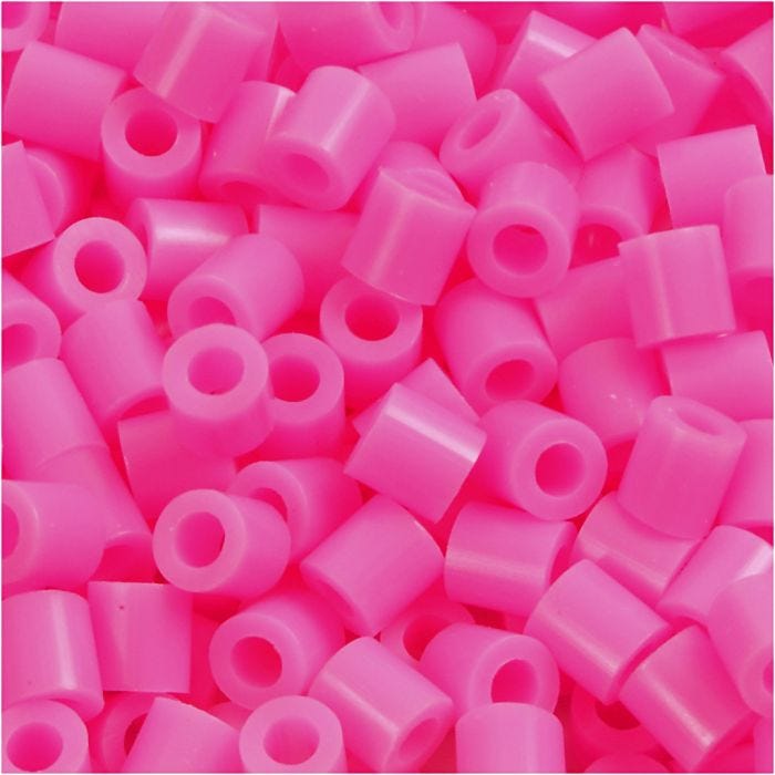 Fuse Beads, 5x5 mm, 2,5 mm, medium, rose (32222), 6000pc/ 1 pack