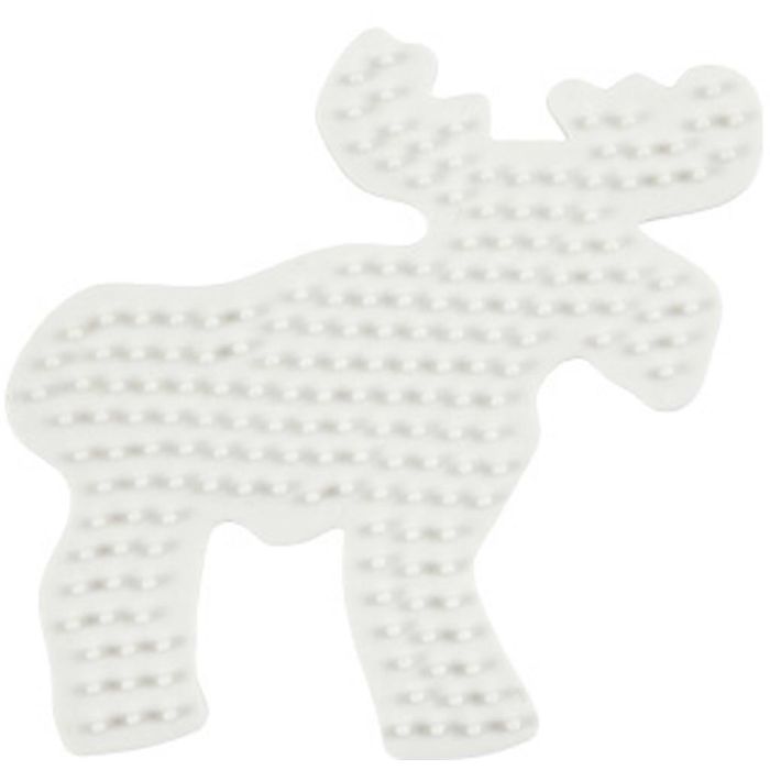 Bead board / pegboard, elk, size 11 cm, 1 pc