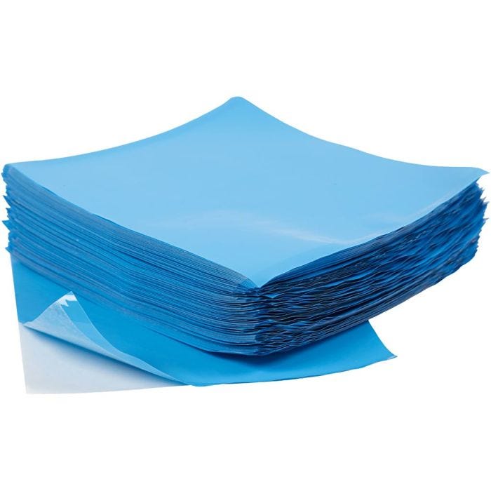 PhotoPearls Adhesive sheet, size 15x15 cm, medium, clear, transparent, 160 sheet/ 1 pack