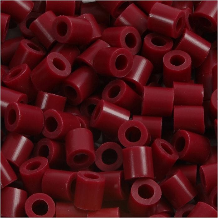 PhotoPearls, size 5x5 mm, hole size 2,5 mm, medium, claret (4), 6000 pc/ 1 pack