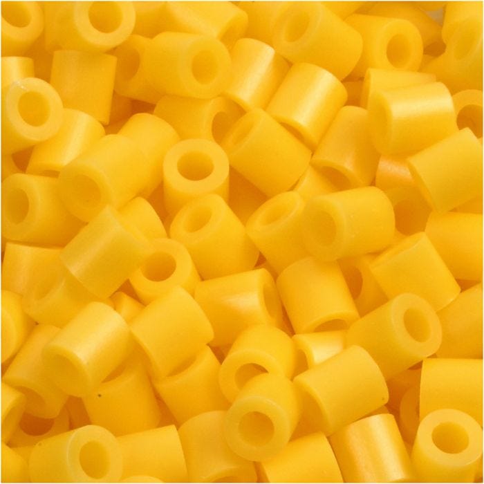 PhotoPearls, size 5x5 mm, hole size 2,5 mm, medium, yellow (14), 1100 pc/ 1 pack
