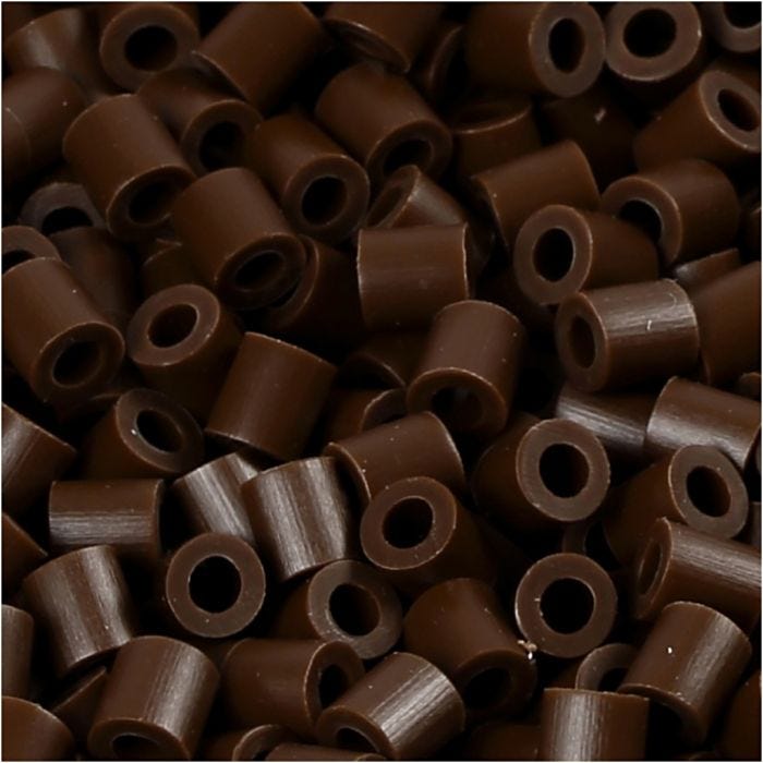 PhotoPearls, size 5x5 mm, hole size 2,5 mm, medium, dark brown (2), 6000 pc/ 1 pack