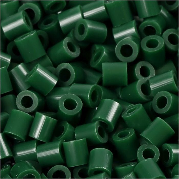 PhotoPearls, size 5x5 mm, hole size 2,5 mm, medium, dark green (9), 6000 pc/ 1 pack