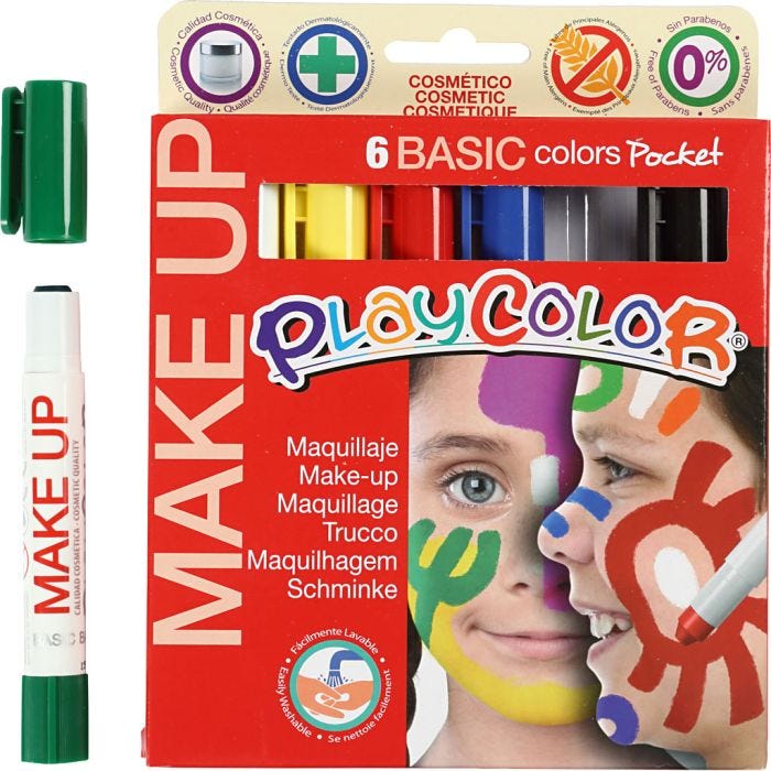 Playcolor Make Up, assorted colours, 6x5 g/ 1 pack