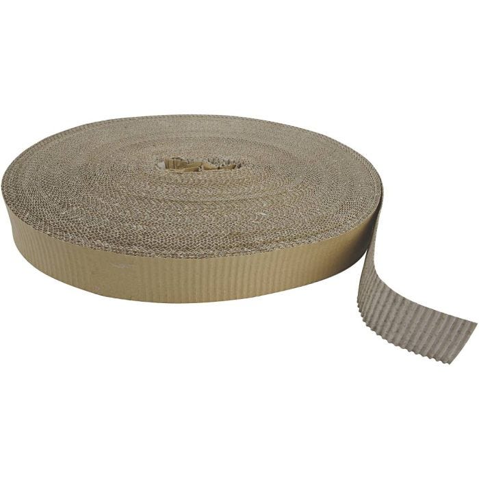 Corrugated Card, W: 5 cm, 75 m/ 1 roll