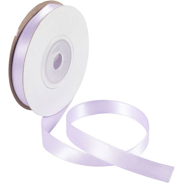 Satin Ribbon, W: 10 mm, purple, 30 m/ 1 roll