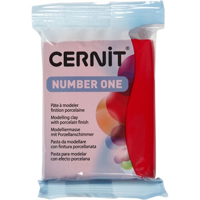 Cernit, christmas red (463), 56 g/ 1 pack