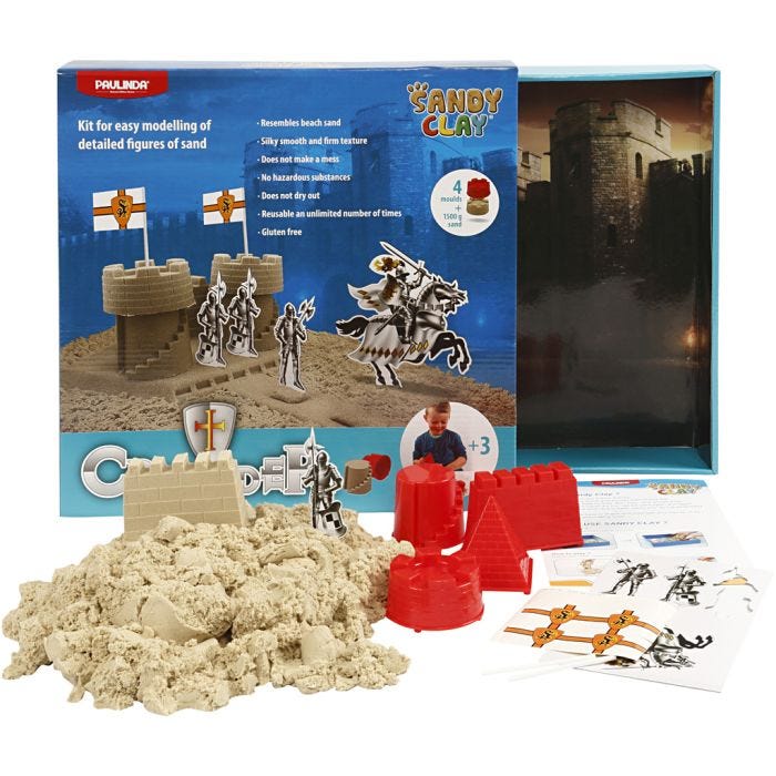 Sandy Clay®, castle, natural, 1 set
