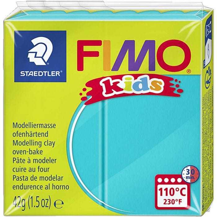 FIMO® Kids Clay, turquoise, 42 g/ 1 pack