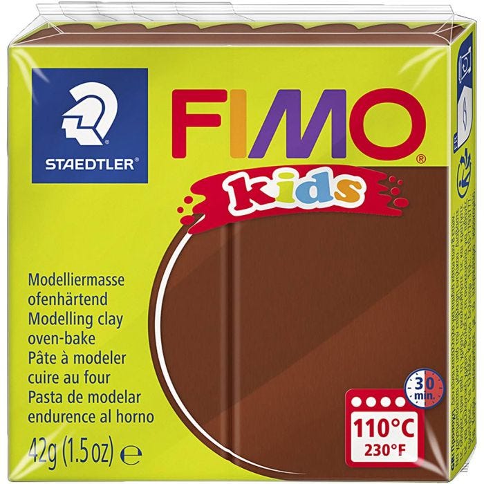 FIMO® Kids Clay, brown, 42 g/ 1 pack