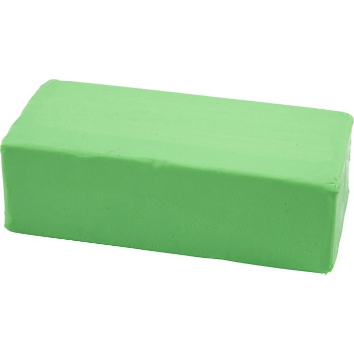 Modelling Clay, size 13x6x4 cm, neon green, 500 g/ 1 pack
