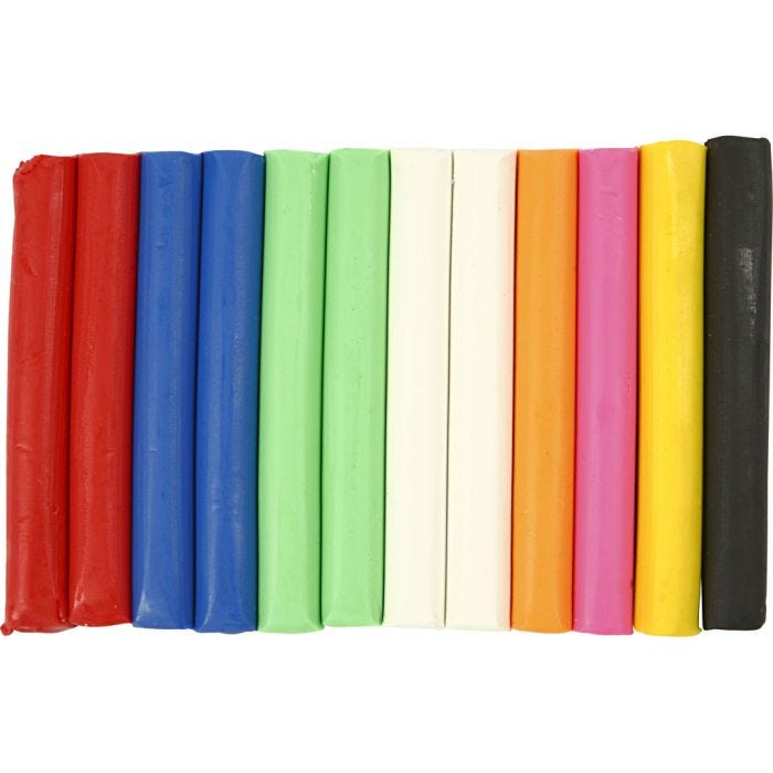 Modelling Clay, assorted colours, 200 g/ 1 pack