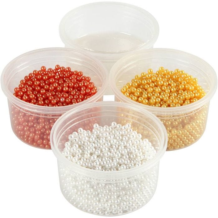 Pearl Clay®, orange, white, yellow, 3x25+38 g, 1 set