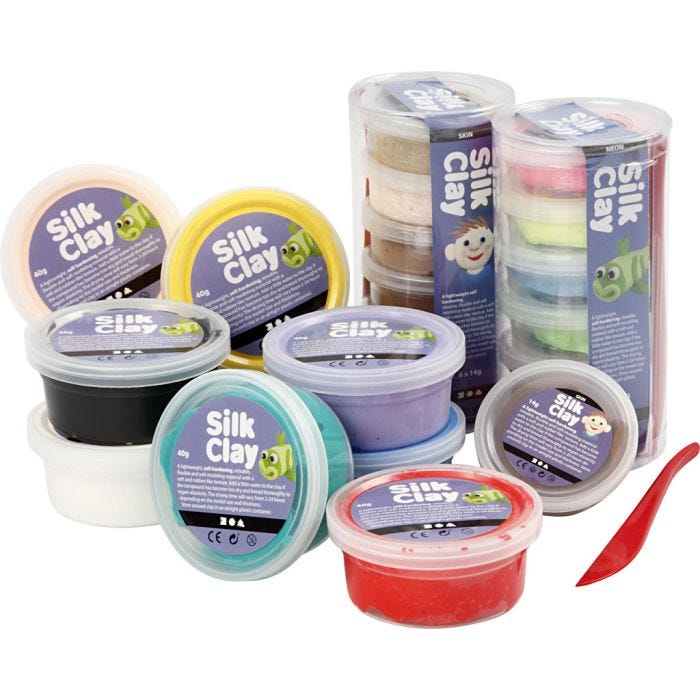 Silk Clay®, assorted colours, 22tub/ 1 pack