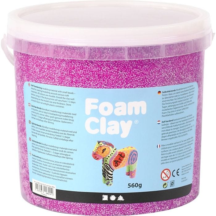 Foam Clay®, neon purple, 560g/ 1 bucket